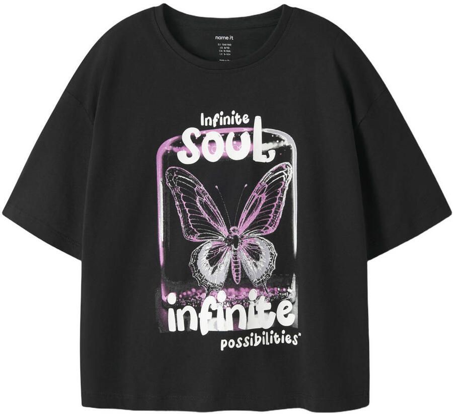 NAME IT KIDS T-shirt zwart