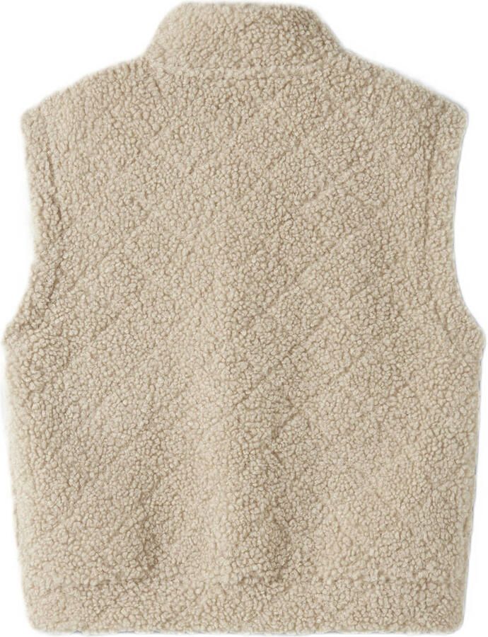 NAME IT KIDS teddy gilet beige
