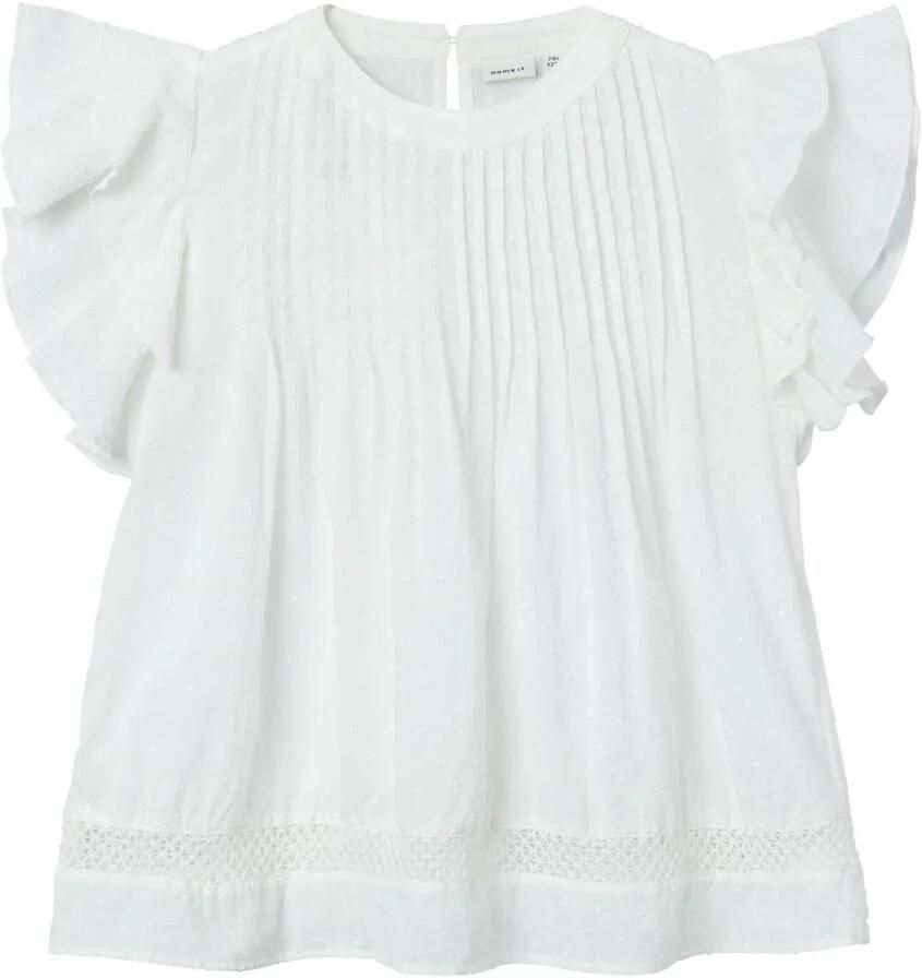 Name it KIDS top NKFFARIDE wit Meisjes Katoen Ronde hals Effen 146 152 - Foto 3