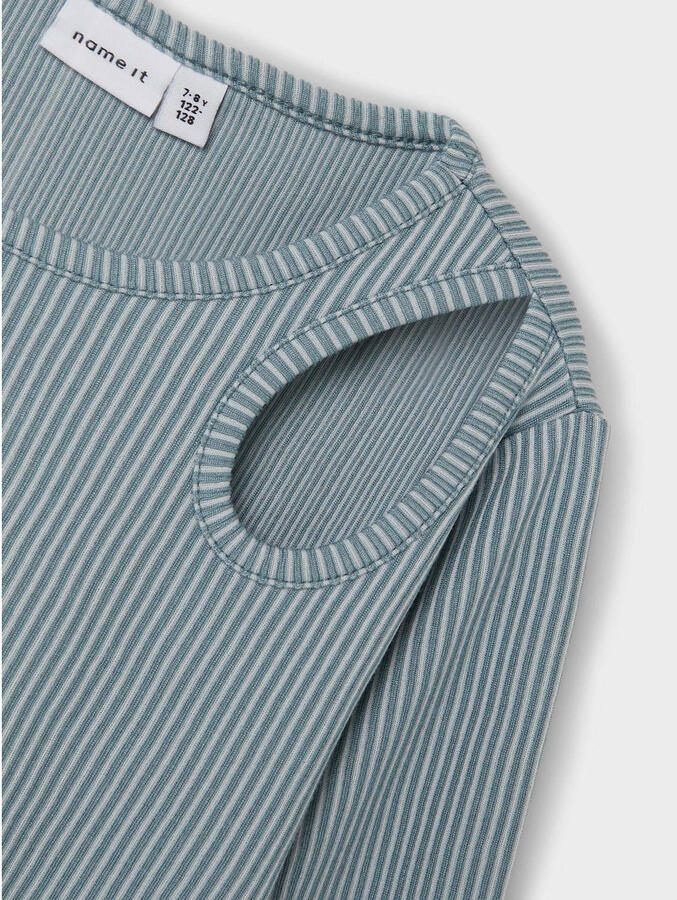 Name it KIDS top NKFNINNIE lichtblauw Meisjes Viscose Ronde hals Effen 122 128 - Foto 2