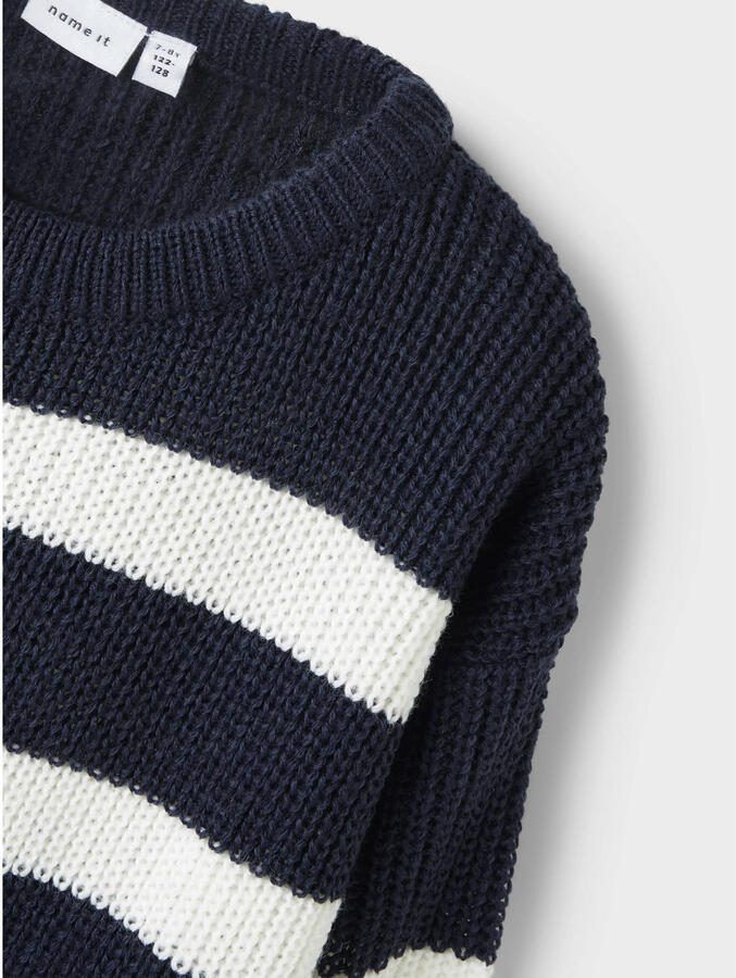 NAME IT KIDS trui donkerblauw gebreid - Foto 2