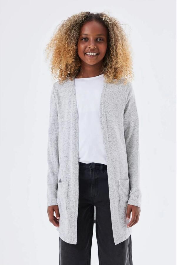 Name It Vest NKFVICTI – Vest zonder sluiting van fijngebreid effen casual regular fit fijn gebreid v-hals