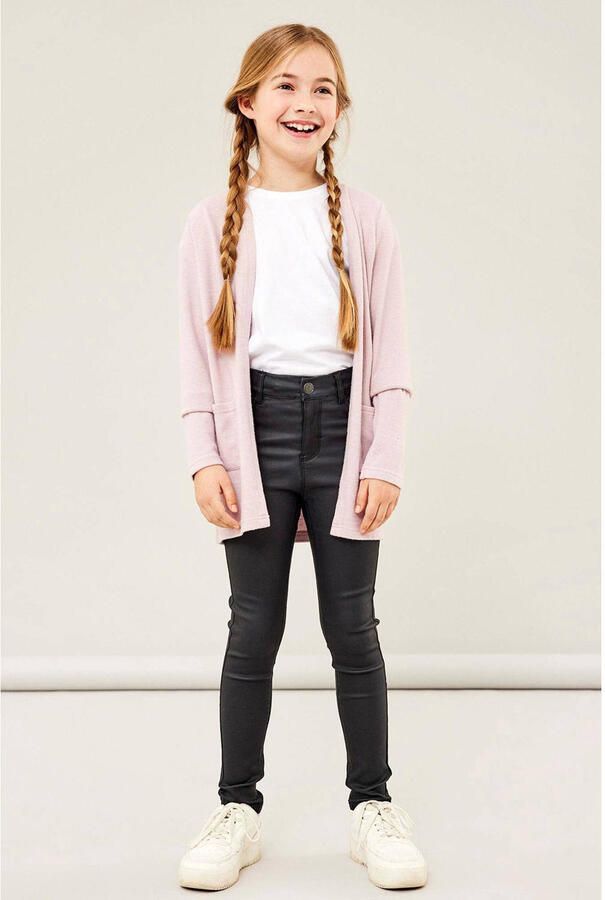 Name it KIDS vest NKFVICTI lichtroze Meisjes Viscose Openvallende hals 122 128 - Foto 3