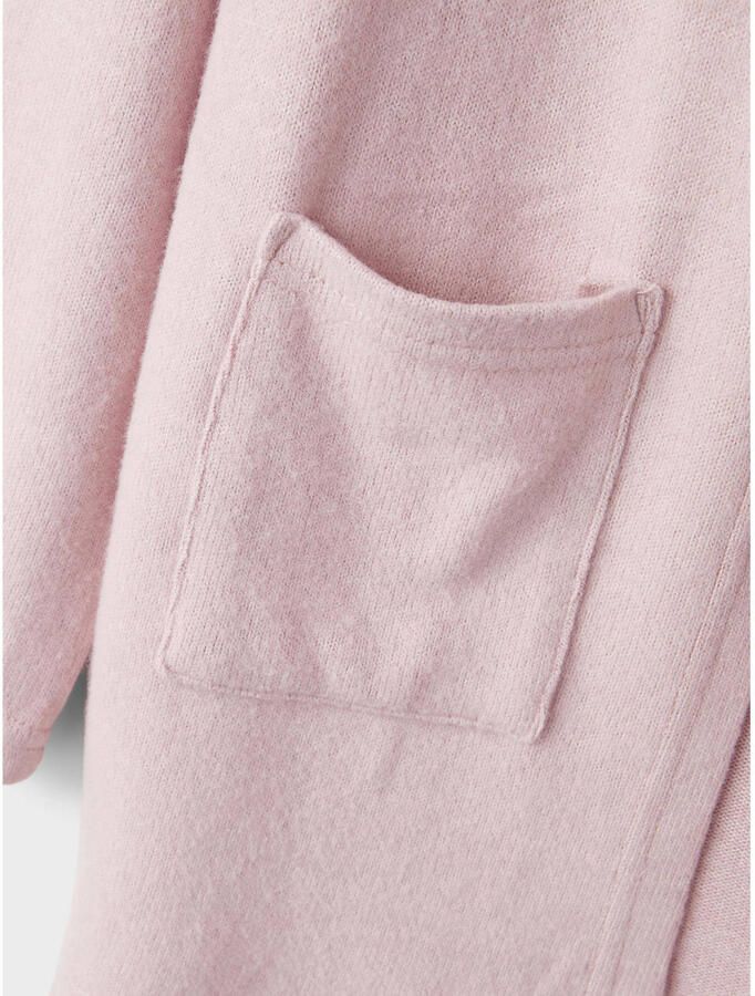 Name it KIDS vest NKFVICTI lichtroze Meisjes Viscose Openvallende hals 122 128