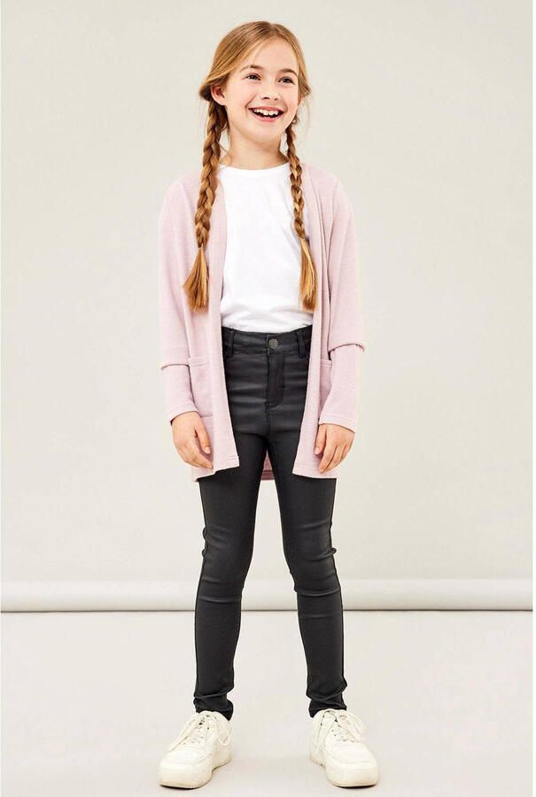 Name it KIDS vest NKFVICTI lichtroze Meisjes Viscose Openvallende hals 122 128 - Foto 2