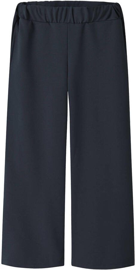 NAME IT KIDS wide leg casual broek donkerblauw