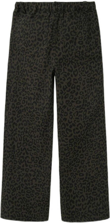 NAME IT KIDS wide leg casual broek donkerbruin - Foto 3