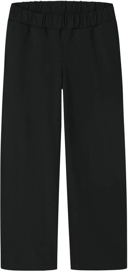 NAME IT KIDS wide leg casual broek zwart