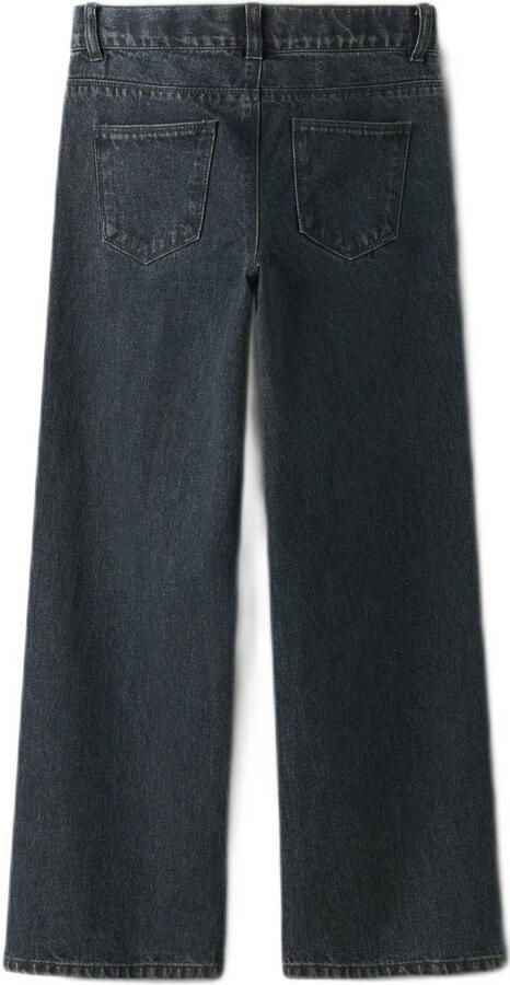 NAME IT KIDS wide leg high waist wide leg jeans dark blue denim - Foto 3