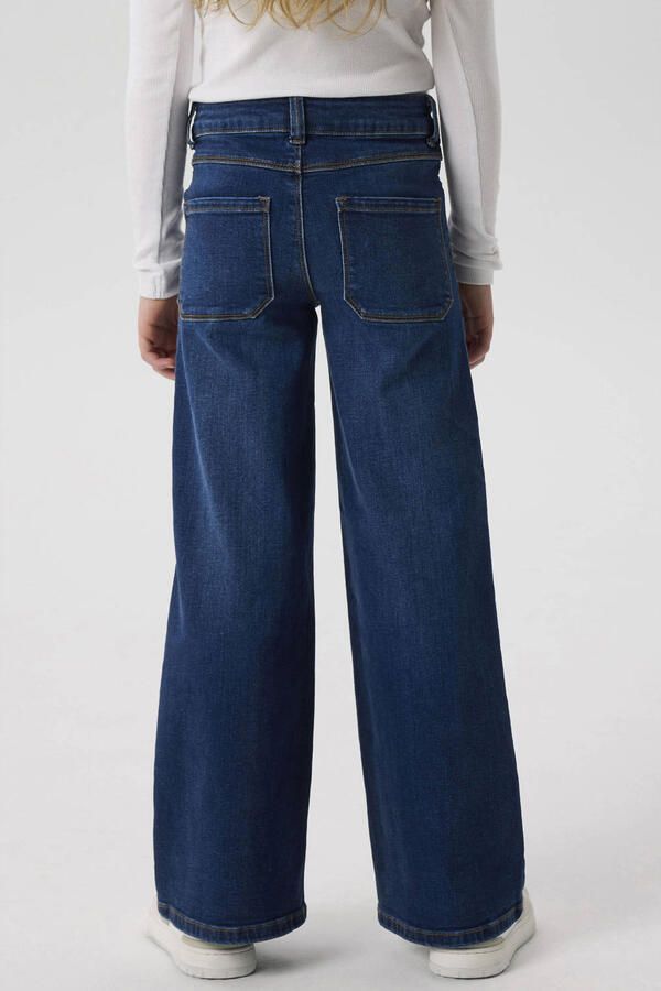 Name It Wijde jeans NKFPOLLY X-WIDE JEANS 3057-FR NOOS Katoenmix Wide Fit aan de benen lichte used look - Foto 2
