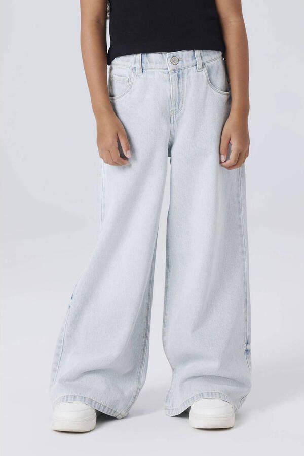 NAME IT KIDS wide leg jeans light blue denim - Foto 2