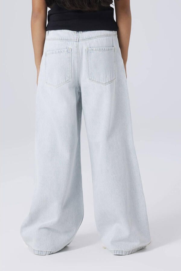 NAME IT KIDS wide leg jeans light blue denim - Foto 3