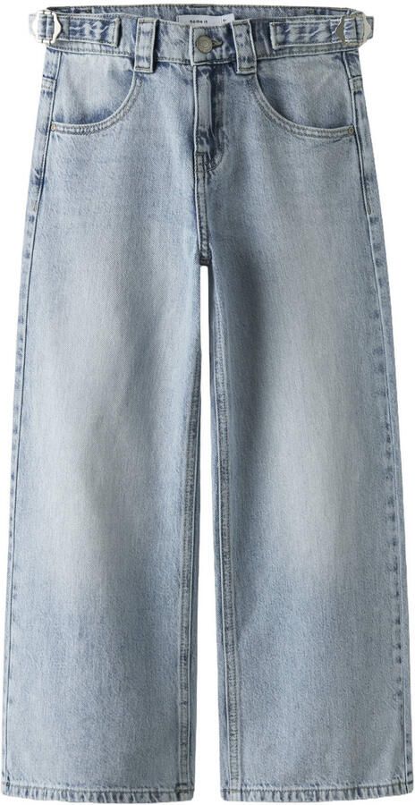NAME IT KIDS wide leg jeans light blue denim - Foto 3