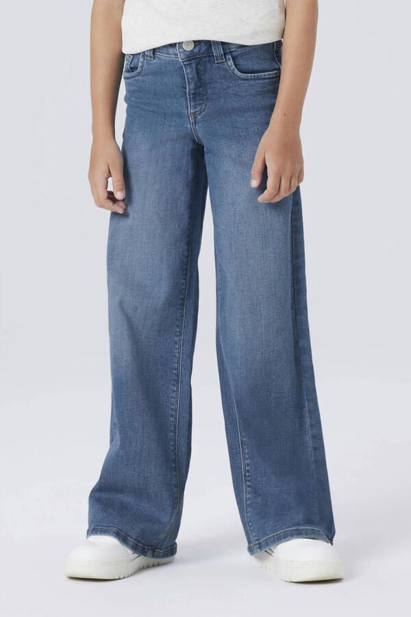 NAME IT KIDS wide leg jeans Medium blue denim - Foto 2