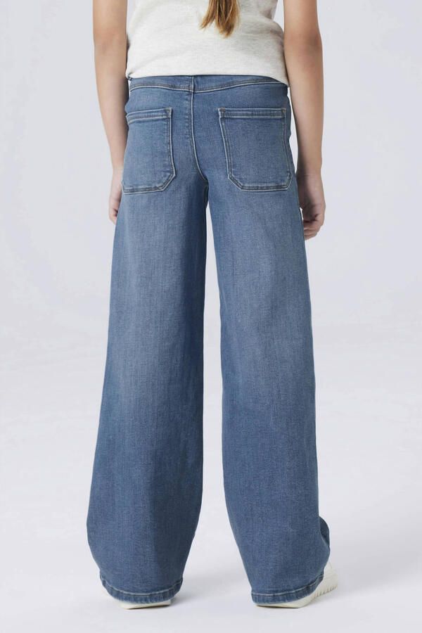 NAME IT KIDS wide leg jeans Medium blue denim - Foto 3
