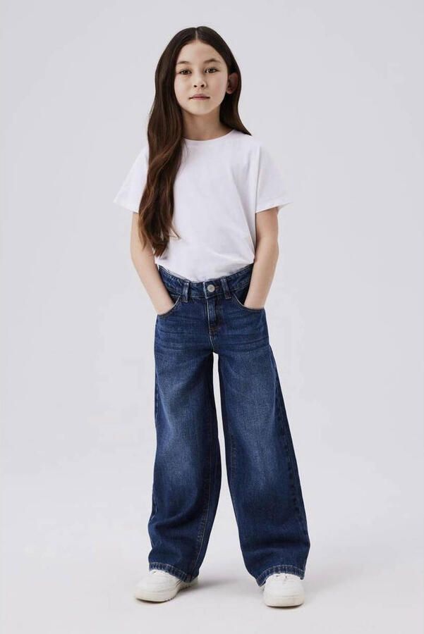 Name It Wijde jeans NKFROSE voor meisjes met wijde pijpen en klassieke pasvorm - Foto 2
