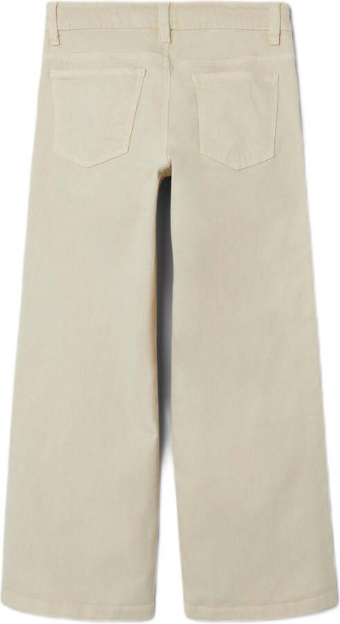 Name it KIDS loose fit jeans NKFROSE ecru Meisjes Stretchkatoen Effen 104 - Foto 4
