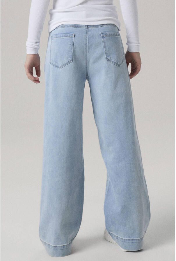 Name it KIDS wide leg jeans NKFROSE light blue denim Blauw Meisjes Stretchdenim 176 - Foto 2