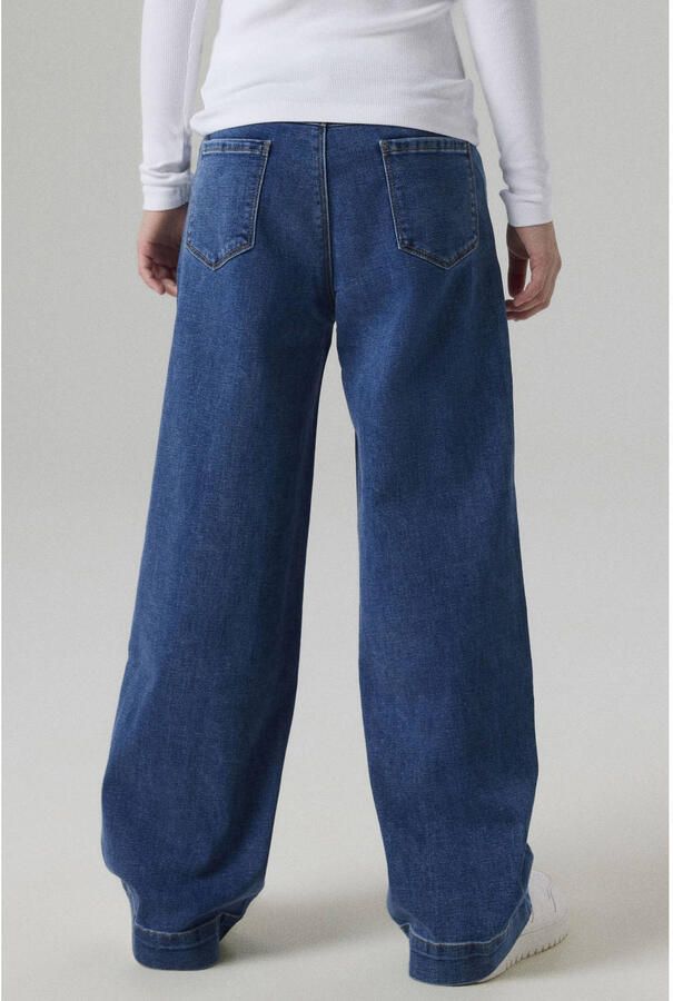 Name it KIDS wide leg jeans NKFROSE medium blue denim Blauw Meisjes Stretchdenim 116 - Foto 2