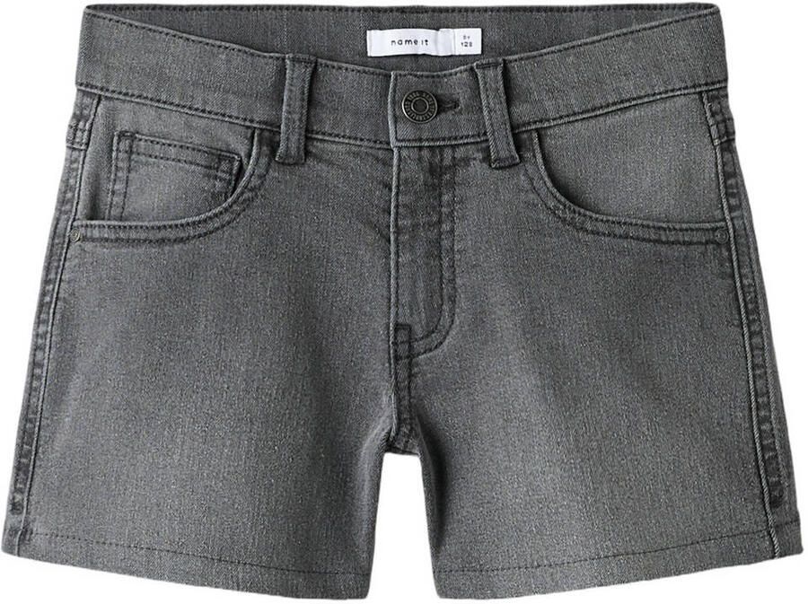 NAME IT KIDS wide leg short grey denim