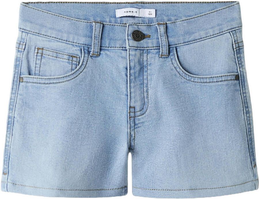 NAME IT KIDS wide leg short light blue denim