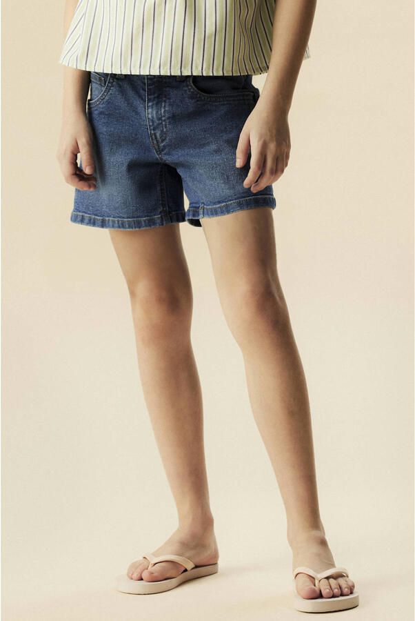 NAME IT KIDS wide leg short medium blue denim