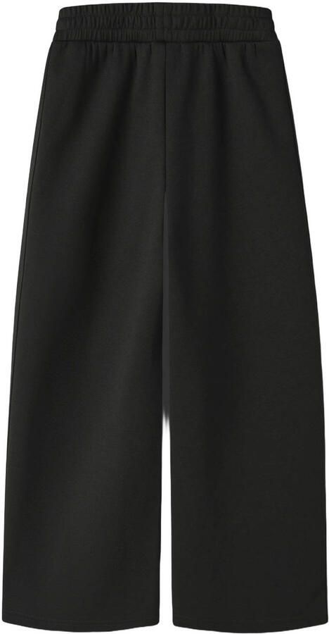 NAME IT KIDS wide leg sweatpants met studs zwart