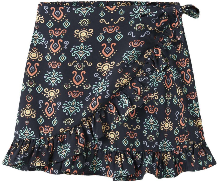 NAME IT KIDS wikkelrok donkerblauw