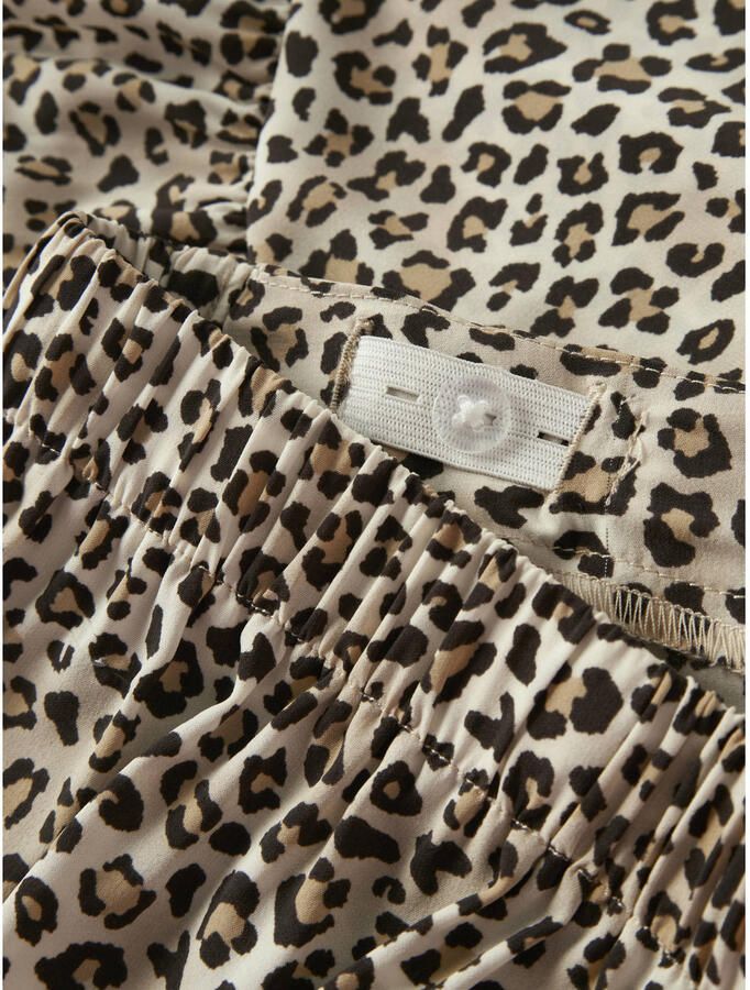 NAME IT KIDS wikkelrok met panterprint beige - Foto 2