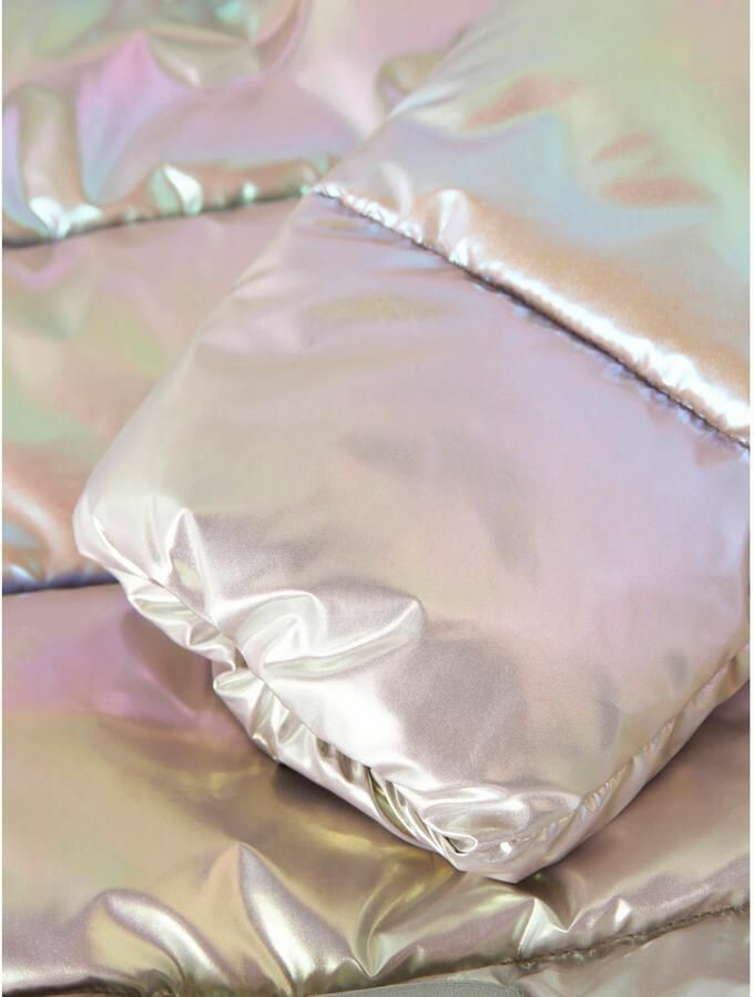 NAME IT KIDS winterjas beige roze groen Meisjes Polyester Capuchon Meerkleurig - Foto 3