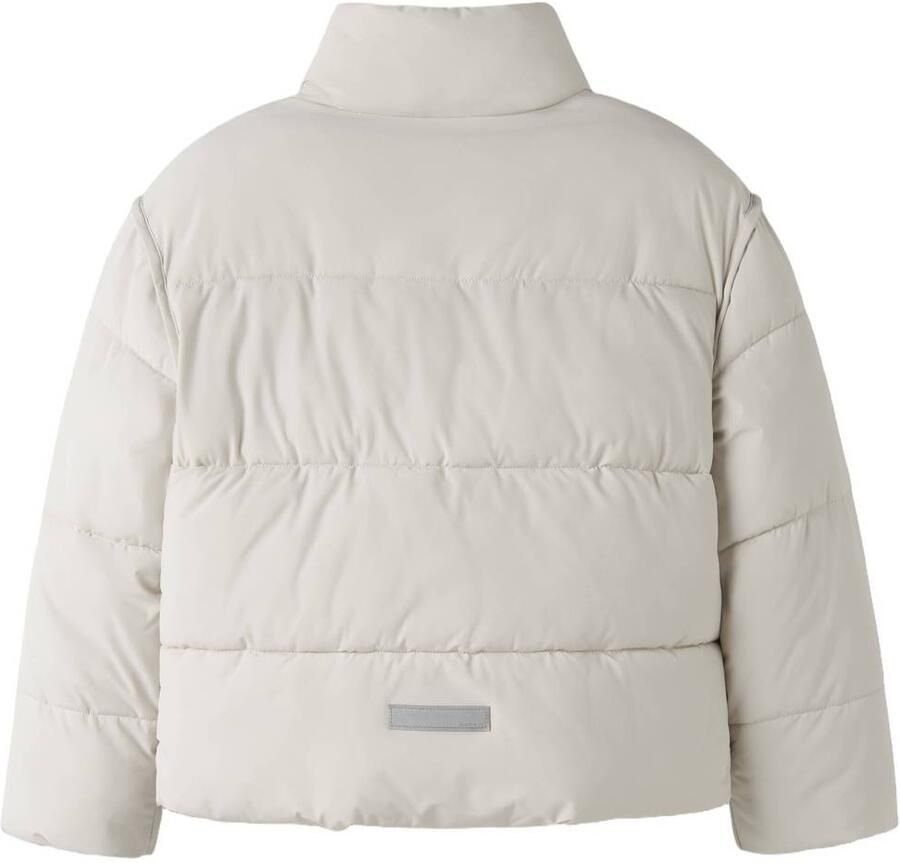 NAME IT KIDS winterjas ecru Meisjes Polyester Opstaande kraag Effen - Foto 2