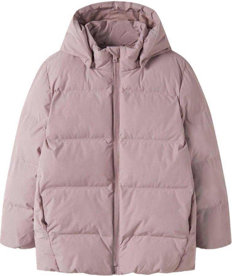 NAME IT KIDS winterjas roze