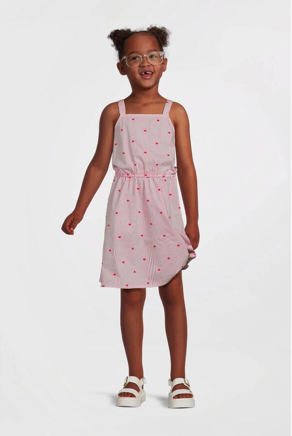 NAME IT KIDS zomerjurk NKFFAHEART roze rood - Foto 2