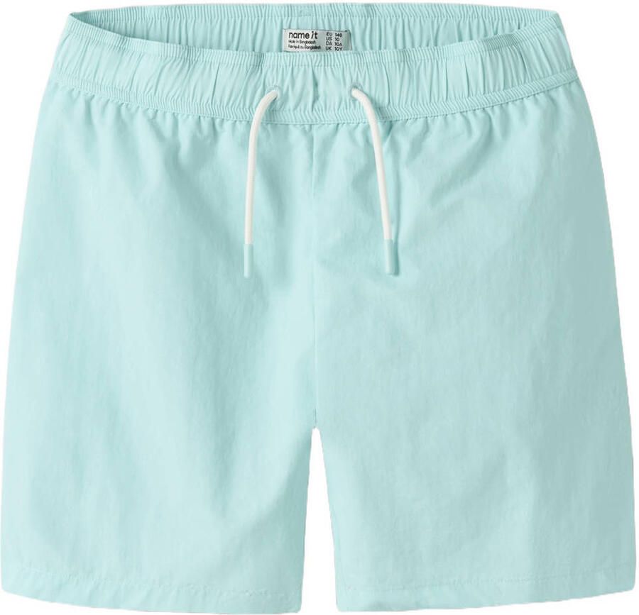 NAME IT KIDS zwemshort aquablauw