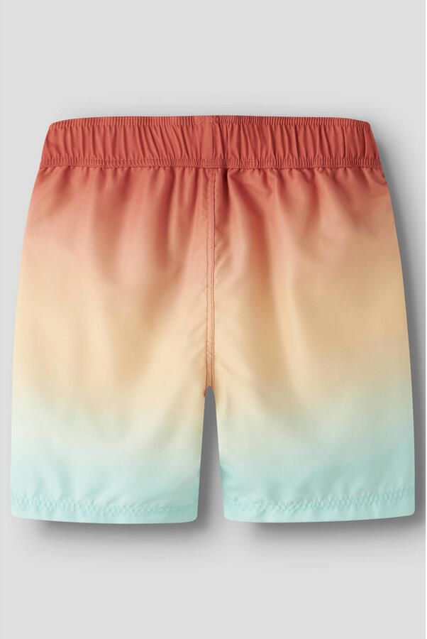 NAME IT KIDS zwemshort aquablauw oranje rood - Foto 3