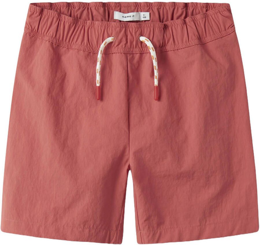NAME IT KIDS zwemshort koraalrood