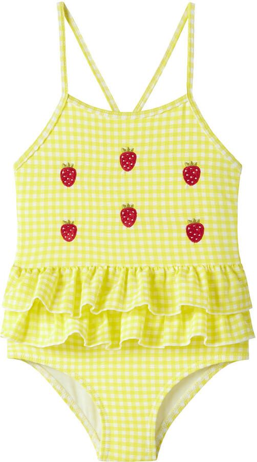 NAME IT MINI badpak met ruches geel