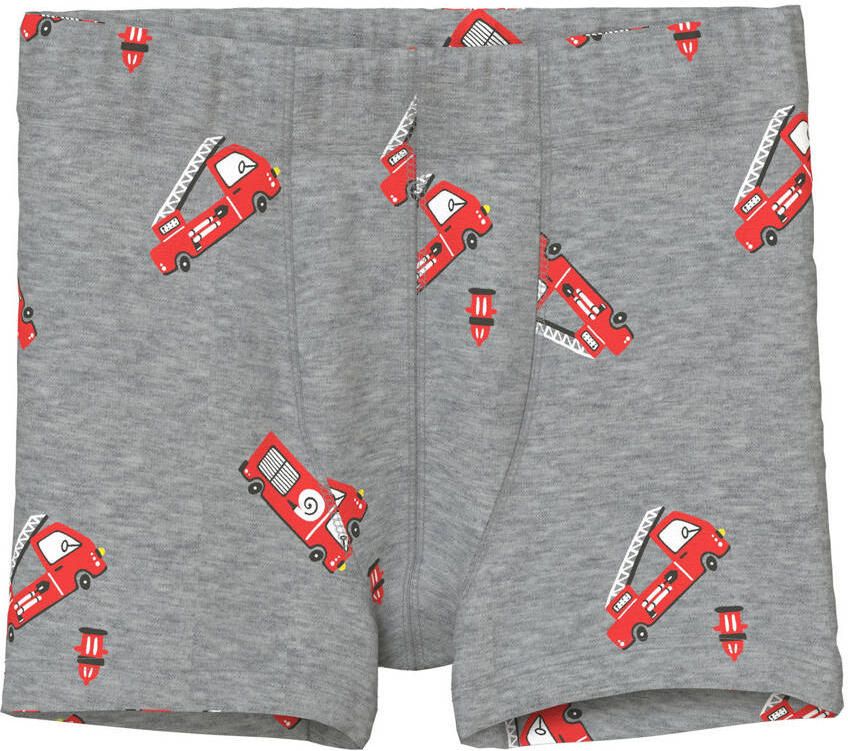 NAME IT MINI boxershort grijs melange zwart (set van 3) - Foto 2