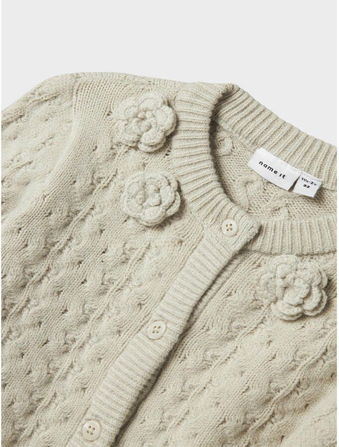 NAME IT MINI cardigan beige gebreid - Foto 2