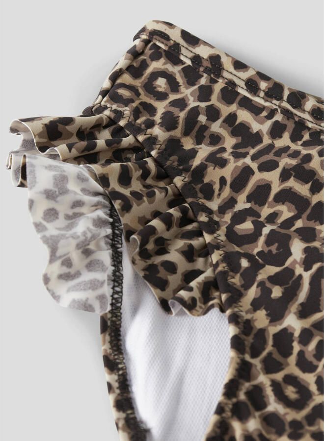 NAME IT MINI crop bikini panterprint bruin - Foto 2