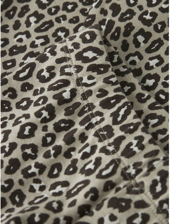 NAME IT MINI flared broek met panterprint lichtgroen Meisjes Katoen Panterprint - Foto 2