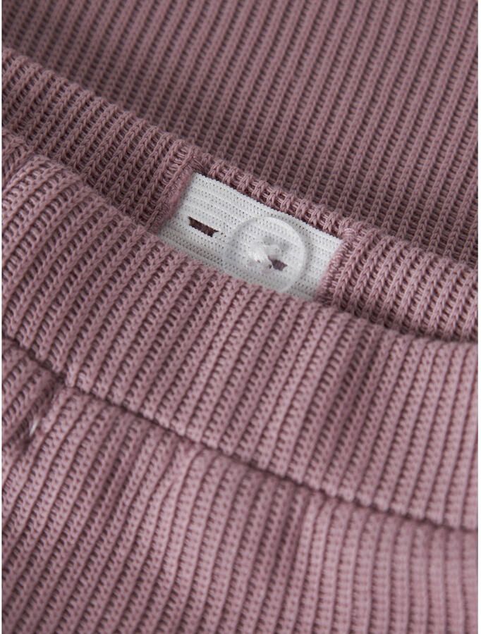 NAME IT MINI flared gebreide broek oudroze - Foto 2