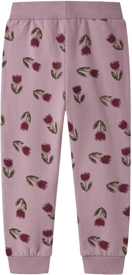 NAME IT MINI gebloemde joggingbroek lila Paars Meisjes Sweat Bloemen - Foto 3