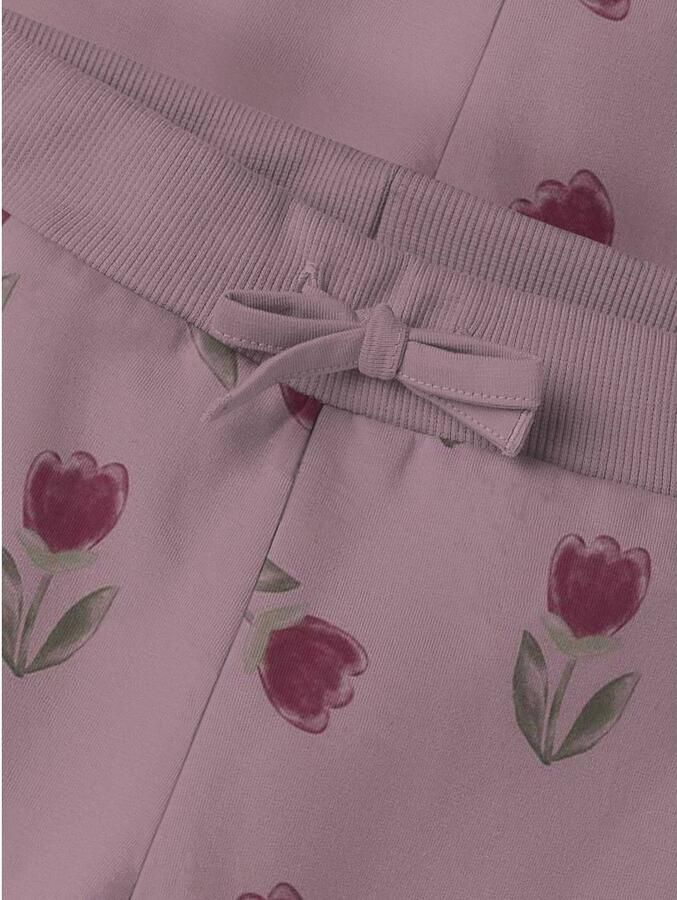 NAME IT MINI gebloemde joggingbroek lila Paars Meisjes Sweat Bloemen - Foto 2