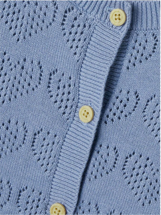 NAME IT MINI gebreid vest blauw - Foto 2