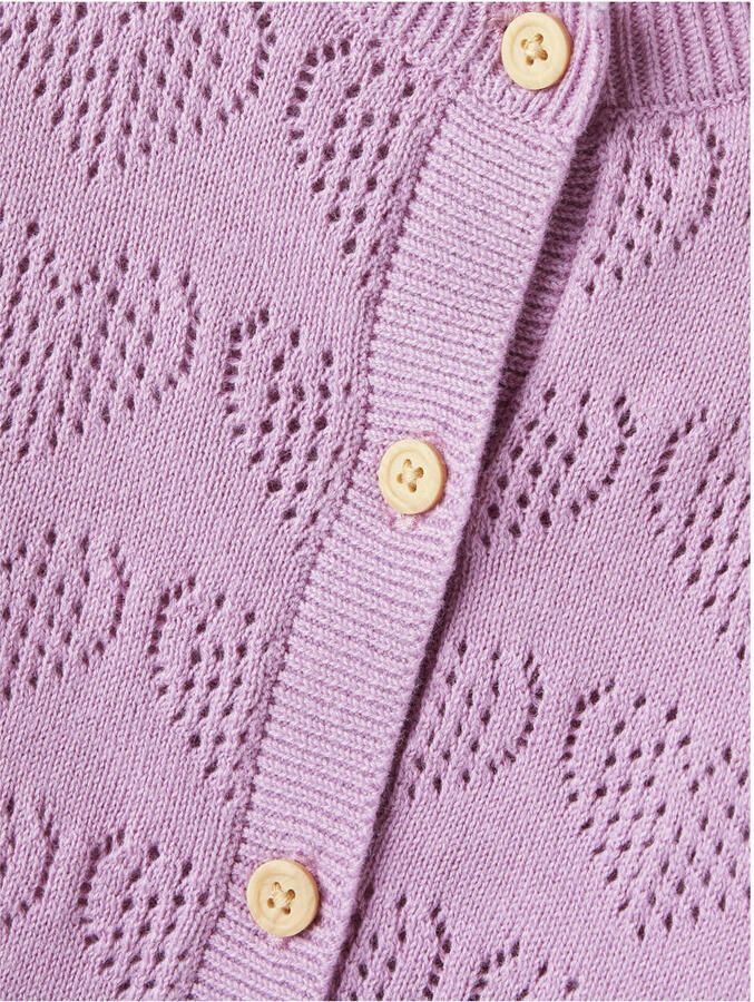 NAME IT MINI gebreid vest roze