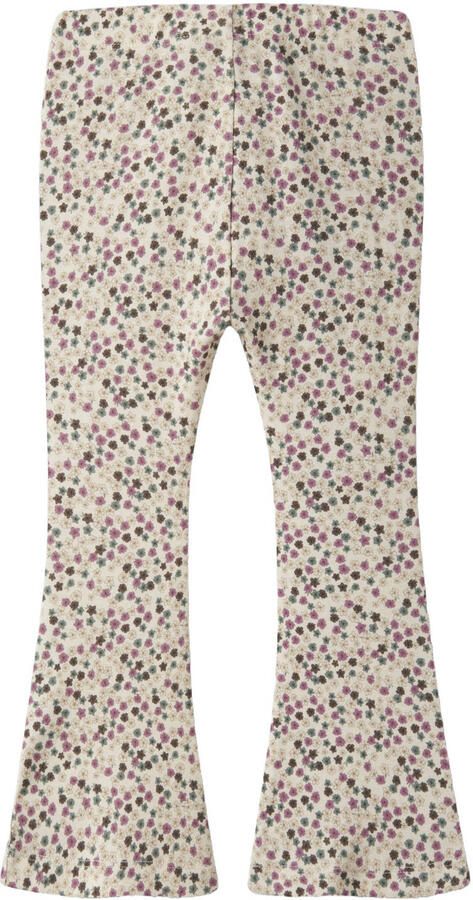 NAME IT MINI gebreide flared legging met sterren ecru - Foto 2