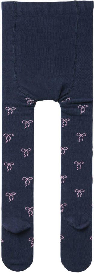 NAME IT MINI gebreide katoenen maillots met print donkerblauw rood (set van 2) - Foto 3