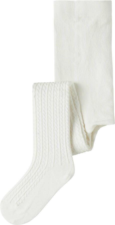 NAME IT MINI gebreide maillot wit Meisjes Stretchkatoen Effen