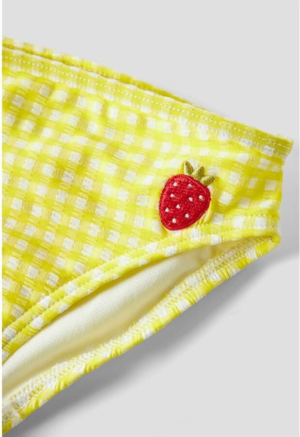 NAME IT MINI geruite crop bikini geel - Foto 2